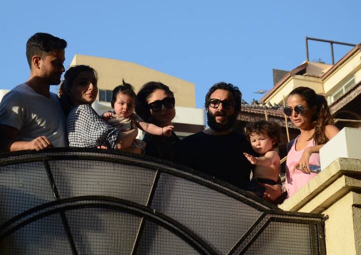 तस्वीरों में सोहा और कुणाल की बेटी इनाया भी बेहद क्यूट लग रही हैं. (तस्वीर: मानव मंगलानी)