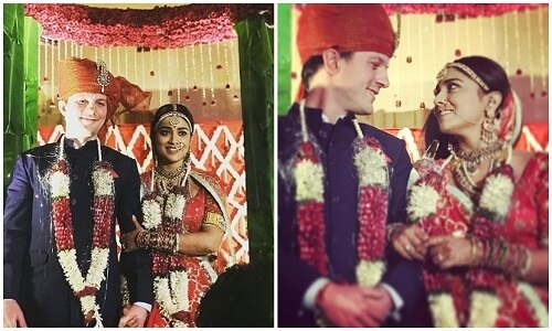 ajay devgn drishyam actress shreya sharan wedding video and photos VIDEO: शादी के मंडप में अजय देवगन की हीरोइन से रशियन दूल्हे ने यूं किया प्यार का इजहार, तस्वीरें भी देखें