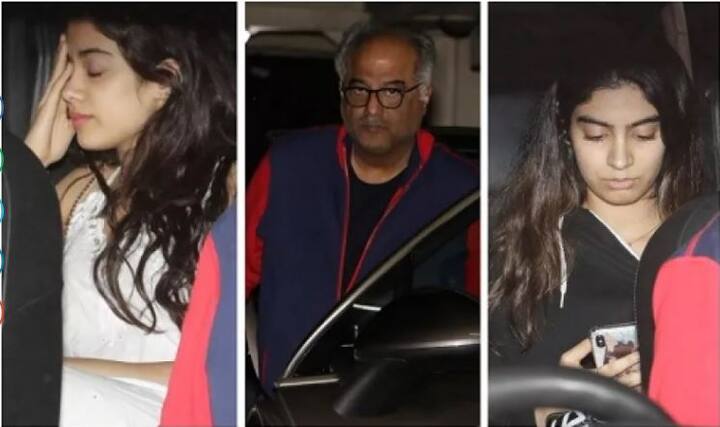  इससे पहले 16 मार्च को भी बोनी कपूर बेटी जाह्नवी कपूर और खुशी कपूर के साथ अर्जुन कपूर के घर डिनर करने पहुंचे थे. ये उसी दिन की तस्वीर है. 