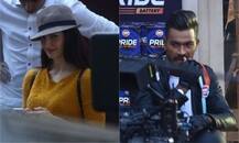  PHOTOS: क्रिकेटर हार्दिक पांड्या कर रहे थे एड की शूटिंग, सेट पर मिलने पहुंचीं गर्लफ्रेंड एली अवराम 