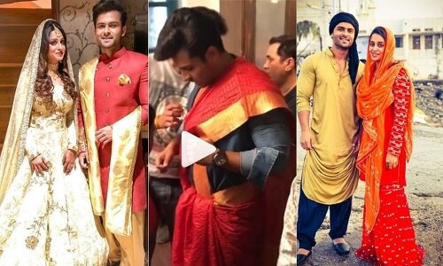 deepika kakkar husband sohaib ibrahim wearing saree video viral VIDEO: दीपिका कक्कड़ से निकाह कर शोएब ने बांधी लाल साड़ी, ये है वजह