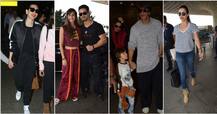 SEE PICS: एयरपोर्ट पर बेटे अबराम संग दिखे शाहरुख, मलाइका, करिश्मा और टाइगर भी आए नजर