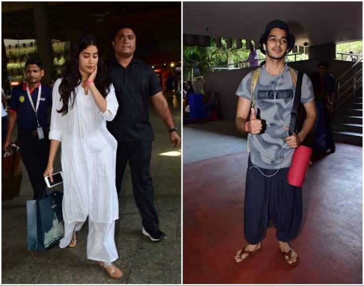 ईशान खट्टर और जाह्नवी कपूर अपनी अगली फिल्म की शूटिंग खत्म कर कोलकाता से मुंबई लौट आए हैं. दोनों अलग-अलग मुंबई लैंड हुए.