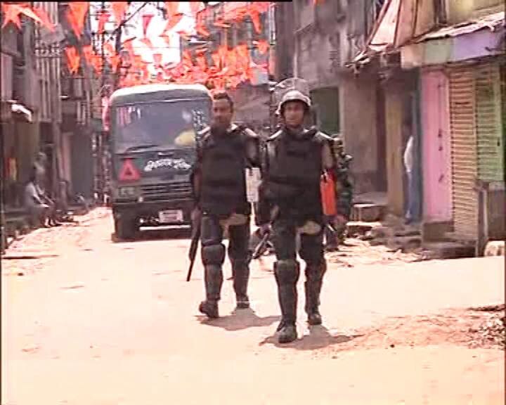 Heavy police force deploy in Raniganj रानीगंज: रामनवमी में हिंसा के बाद भारी पुलिस बल तैनात