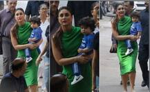 Photos: मम्मी करीना कपूर खान से मिलने सेट पर पहुंचे क्यूट तैमूर, तस्वीरें हुईं वायरल