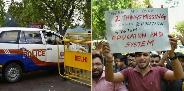 CBSE Paper Leak: Main accused held by Delhi Police CBSE पेपर लीक: दिल्ली पुलिस की हिरासत में संदिग्ध विक्की, जंतर-मंतर पर छात्रों का प्रदर्शन