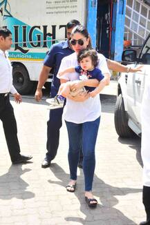 मम्मी करीना के साथ महबूब स्टूडियो पहुंचे तैमूर, देखें तस्वीरें