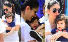 मीडिया को जीभ चिढ़ा कर फूटफूट कर रो पड़े तैमूर, कैमरे में कैद हुईं CUTE तस्वीरें