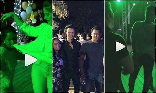 salman khan and bobby deol viral video from aahil second birthday celebration in abu dhabi VIDEO: सलमान खान ने यूं मनाया भांजे आहिल का बर्थडे, बॉबी देओल संग किया जमकर डांस