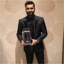 पत्नी के संग GQ स्टाइल अवॉर्ड लेने पहुंचे रोहित शर्मा, देखें तस्वीरें