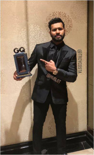मोस्ट स्टाइलिश का अवॉर्ड पाने के बाद क्रिकेटर रोहित शर्मा ने GQ अवॉर्ड का सोशल मीडिया के जरिए शुक्रिया अदा किया. 