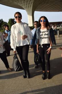 बेहद स्टाइलिश अपीरियंस के साथ रवीना टंडन अपनी बेटी राशा के साथ मुंबई एयरपोर्ट पर हुईं कैमरे में कैद