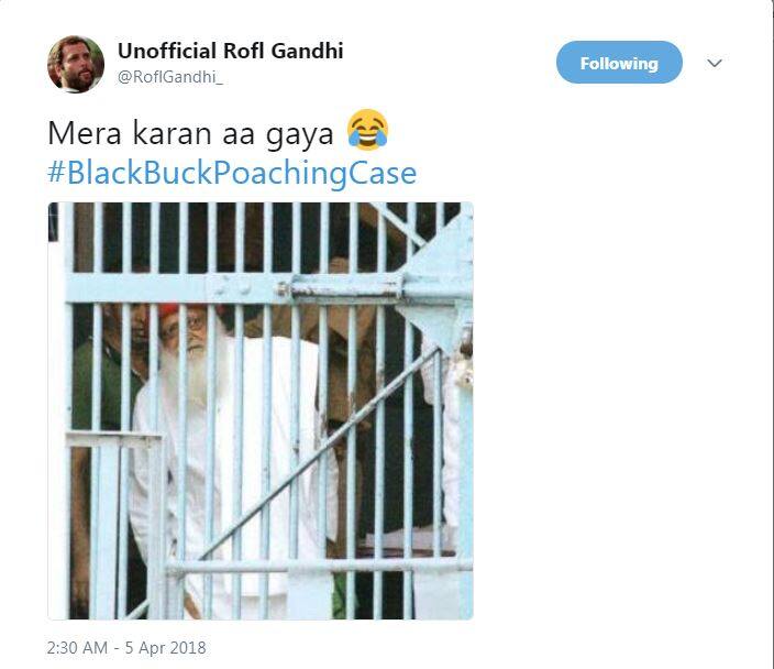 वहीं अपने गज़ब के सेंस ऑफ ह्यूमर के लिए मशहूर Rofl गांधी ने लिखा है कि इस सज़ा के बारे में सुनकर आसाराम कहेंगे कि मेरा करण आ गया.
