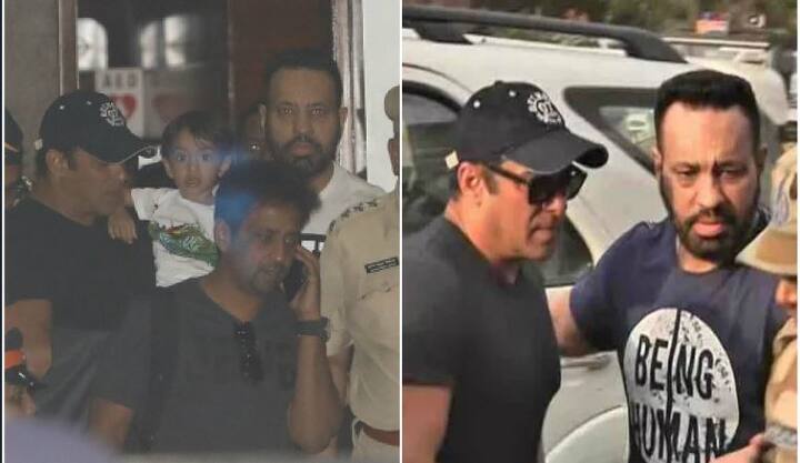 आप दोनों तस्वीरों में आप देख सकते हैं कि मुबंई एयरपोर्ट और जोधपुर एयरपोर्ट दोनों ही तस्वीरों में शेरा के कपड़े अलग नजर आ रहे हैं. फोटो  - मानव मंगलानी 