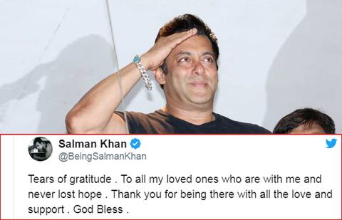 जेल से रिहा होने के बाद सलमान खान ने चाहने वालों को कहा, ‘शुक्रिया’ जेल से रिहा होने के बाद सलमान खान ने चाहने वालों को कहा, ‘शुक्रिया’