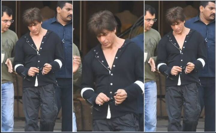 इसी दौरान फिल्म के सैट पर शाहरुख खान भी कैप्चर किए गए.इस दौरान शाहरुख खान बेहद कैजुअल अंदाज में नजर आ रहे थे. (Photos - Manav Manglani )