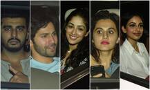 October Special Screening: अर्जुन तापसी से लेकर आयुष्मान यामी तक, वरुण की फिल्म देखने पहुंचे ये सितारे