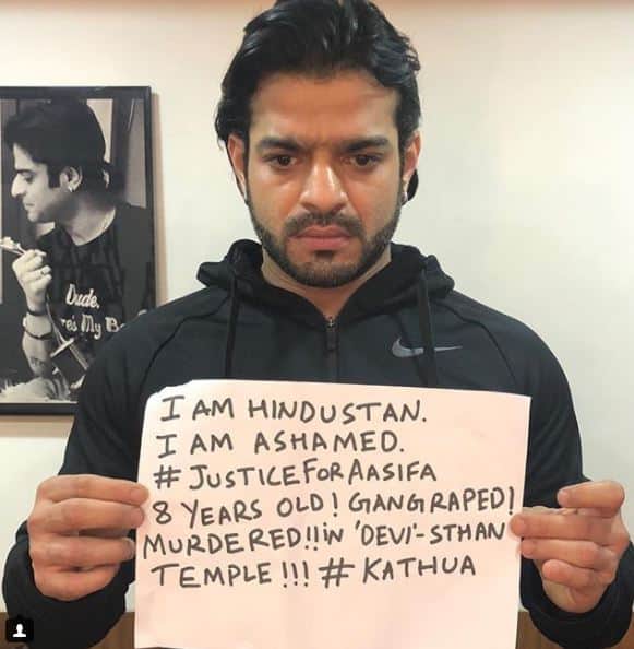 पीड़िता के लिए इंसाफ की मांग में सिर्फ बॉलीवुड एक्टर ही नहीं बल्कि कई टीवी एक्टर शामिल हो गए हैं. इस तरह की घटनाओं से शर्मिंदा होकर टीवी एक्टर करण पटेल ने भी अपना गुस्सा सोशल मीडिया पर शेयर किया.
