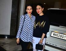 पार्टी करने डिजाइनर मनीष मल्होत्रा के घर पहुंची करीना और करिश्मा, देखें तस्वीरें