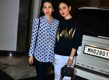 पार्टी करने डिजाइनर मनीष मल्होत्रा के घर पहुंची करीना और करिश्मा, देखें तस्वीरें