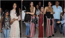 Photos: जाह्नवी की डेब्यू फिल्म \'धड़क\' की शूटिंग खत्म, बेटियों संग डिनर पर निकले बोनी कपूर