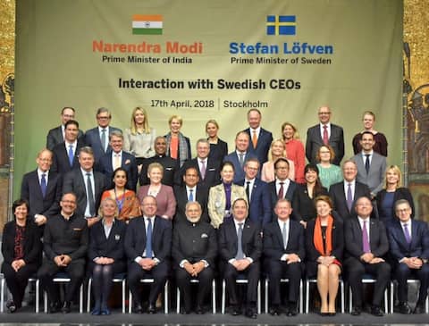 पीएम मोदी ने स्वीडन के उद्योगपतियों को भारत में निवेश का दिया न्योता पीएम मोदी ने स्वीडन के उद्योगपतियों को भारत में निवेश का दिया न्योता