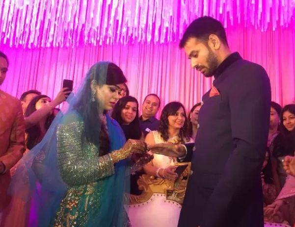 Tej Pratap​ Yadav regrets absence of Lalu Prasad Yadav, says Miss you Papa सगाई में तेजप्रताप को खली लालू यादव की कमी, ट्वीट में लिखा- ‘मिस यू पापा’