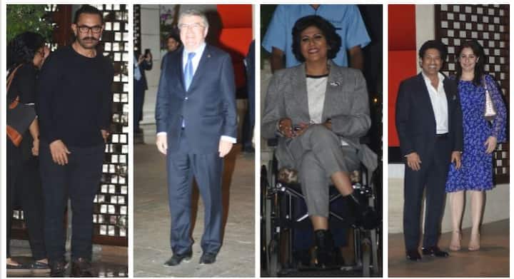 अंतर्राष्ट्रीय ओलम्पिक समिति (आईओसी) के अध्यक्ष थॉमस बाक इन दिनों भारत के दौरे पर आए हैं. मुंबई में उनके स्वागत के लिए बीती रात मुकेश और नीता अंबानी ने डिनर का आयोजन किया. डिनर में भारतीय ओलंपिक संघ के पदाधिकारियों के साथ मास्टर-ब्लास्टर सचिन तेंदुलकर उनकी पत्नी अंजलि, मुक्केबाज विजेंदर सिंह, बॉलीवुड अभिनेता आमिर खान समेत कई हस्तियां इस हाई प्रोफाइल डिनर में शामिल हुई.