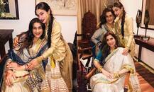 Photos: सारा अली खान ने मां अमृता सिंह और डिंपल कपाड़िया के साथ कराया ट्रेडिशनल फोटोशूट