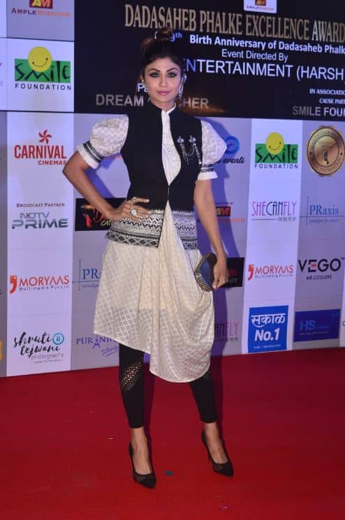 इस दौरान शिल्पा शेट्टी मे भी काफी मस्ती की. (तस्वीर: मानव मंगलानी)