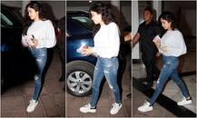 Photos: सोनम कपूर की शादी की खबरों के बीच मनीष मल्होत्रा के घर पहुंची बहन जाह्नवी