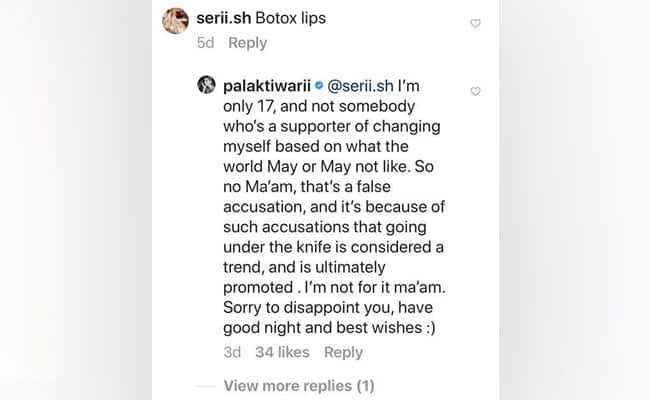 पलक ने इस यूजर को सबक सिखाने के लिखा,