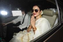 अमिताभ बच्चन की फिल्म 102 नॉट आउट\' देखने पहुंचीं रेखा, कई और सेलेब्स भी आए नज़र