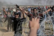 गाजा: लगातार पांचवें सप्ताह भी फिलिस्तीनी नागरिकों का प्रदर्शन जारी, अब तक 40 की मौत