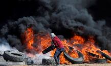 गाजा: लगातार पांचवें सप्ताह भी फिलिस्तीनी नागरिकों का प्रदर्शन जारी, अब तक 40 की मौत