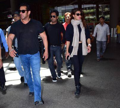 अब सलमान खान और जैकलीन दोनों लेह से वापिस आ गए हैं.