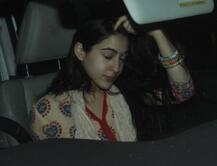 काम से थकी हारी सारा अली खान सैफ-करीना से मिलने पहुंची, बिंदी लुक से किया इंप्रेस