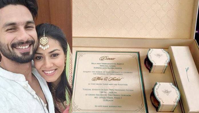 इनसे पहले एक्टर शाहिद कपूर की शादी मीरा राजपूत से 7 जुलाई 2015 में हुई थी. दोनों की शादी का कार्ड काफी खास था क्योंकि उसमें कुछ मिठाइयां भी थीं.