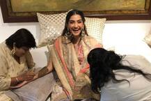 In PICS: रानी मुखर्जी से लेकर करण जौहर तक, सोनम की मेहंदी सेरेमनी में पहुंचे ये स्टार्स