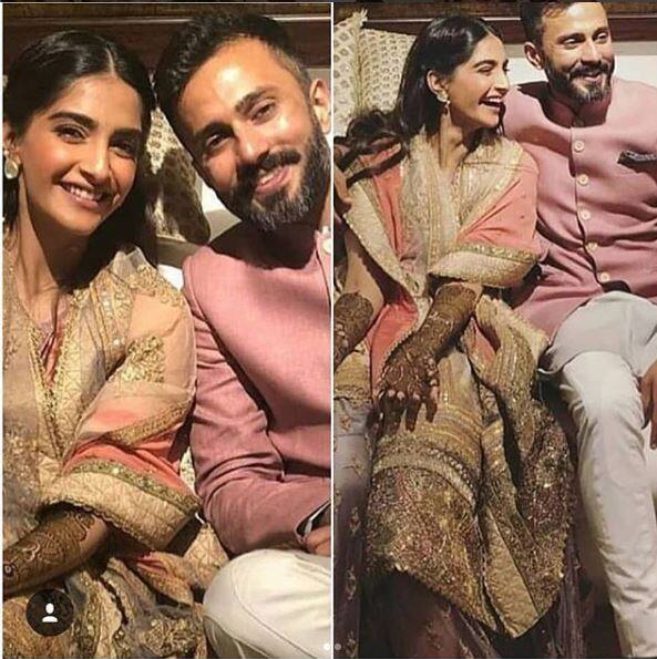 बॉलीवुड की हॉट अदाकाराओं में से एक सोनम कपूर की शादी की रस्में शुरू हो गई हैं. रविवार शाम उनकी मेहंदी का आयोजन हुआ जिसमें कपूर फैमिली के अलावा कुछ खास लोग पहुंचे. इस दौरान कपूर सिस्टर्स ने अपने स्टाइल से लोगों को इंप्रेस कर दिया. (Photo: Instagram)