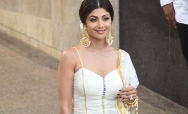 सोनम कपूर की संगीत सेरेमनी में शिल्पा शेट्टी. (तस्वीर: मानव मंगलानी)