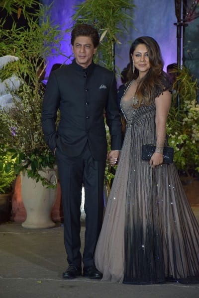 सोनम कपूर की रिसेप्शन में शाहरुख खान और गौरी बेटी सुहाना को साथ में नही लाए थे. (तस्वीर: मानव मंगलानी)