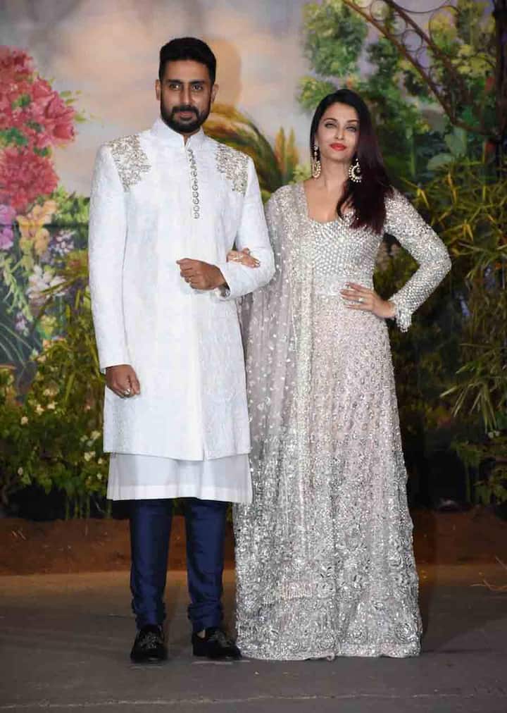 ऐश्वर्या राय की बात करें तो उन्होंने डिजाइनर मनीष मल्होत्रा की डिजाइन की हुआ अनारकली सूट पहना हुआ था. (तस्वीर: मानव मंगलानी)