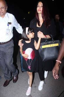 आराध्या के साथ कान्स के लिए रवाना हुईं ऐश्वर्या राय, एयरपोर्ट की तस्वीरें देखें