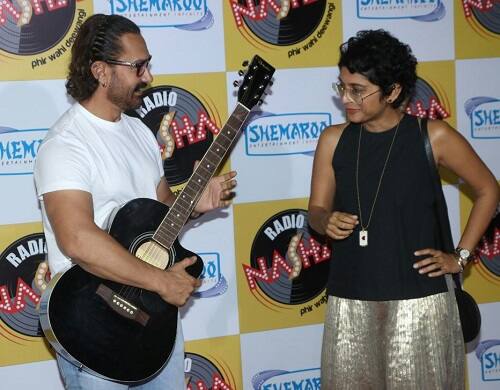 इस दौरान आमिर खान और किरण राव ने काफी मस्ती की. (तस्वीर: मानव मंगलानी) 