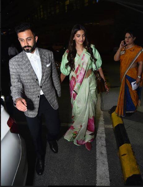 एक दिन पहले ही सोनम पति आनंद आहूजा के साथ दिल्ली आईँ थीं और यहीं से वो कान्स रवाना हुईं.