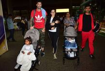 बर्थडे सेलिब्रेट कर केप टाउन से पति और तीनों बच्चों के साथ मुंबई लौटीं सनी लियोनी, देखें तस्वीरें