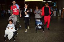 बर्थडे सेलिब्रेट कर केप टाउन से पति और तीनों बच्चों के साथ मुंबई लौटीं सनी लियोनी, देखें तस्वीरें