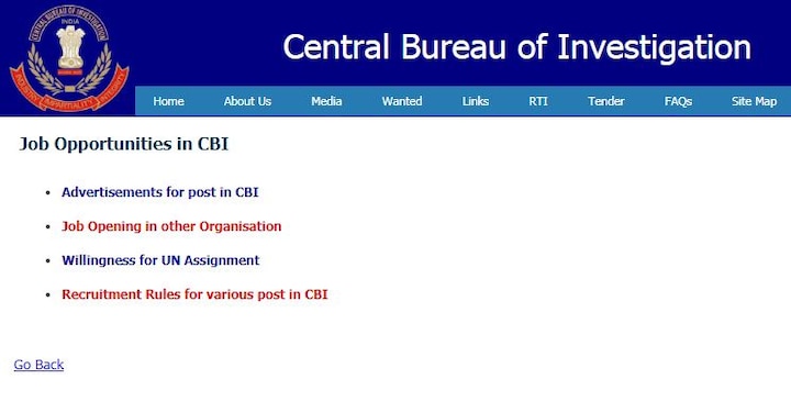 CBI Recruitment 2018 Apply online for 53 Inspector and Sub-Inspector Posts at cbi.gov.in CBI में इंस्पेक्टर और सब इंस्पेक्टर के पदों पर निकली है भर्ती, यहां करें अप्लाई