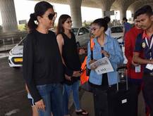 SPOTTED: मुंबई एयरपोर्ट पर बेटी रिनी को ड्रॉप करने पहुंचीं सुष्मिता सेन, देखें Pics